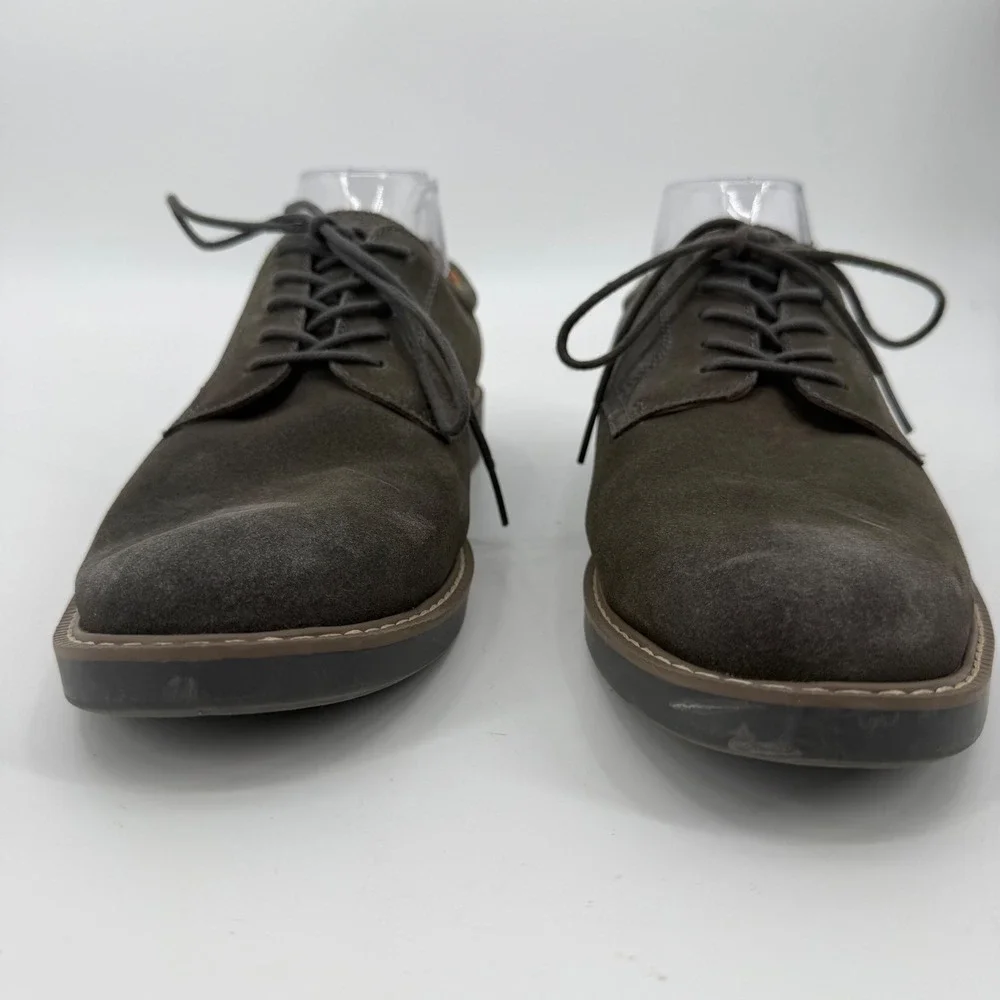 GH Bass Pasadena II Mens 8.5 M Grey Suede Oxford Buck Shoes 0026-1915-010